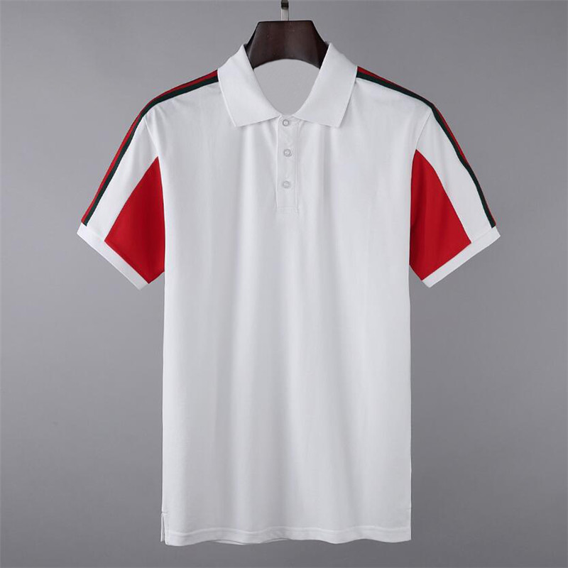 

2021 tee Men's Polos Brand Design shirt Summer Street Wear Europe Fashion Men High Quality Cotton Tshirt Casual Short Sleeve #6801, Color1