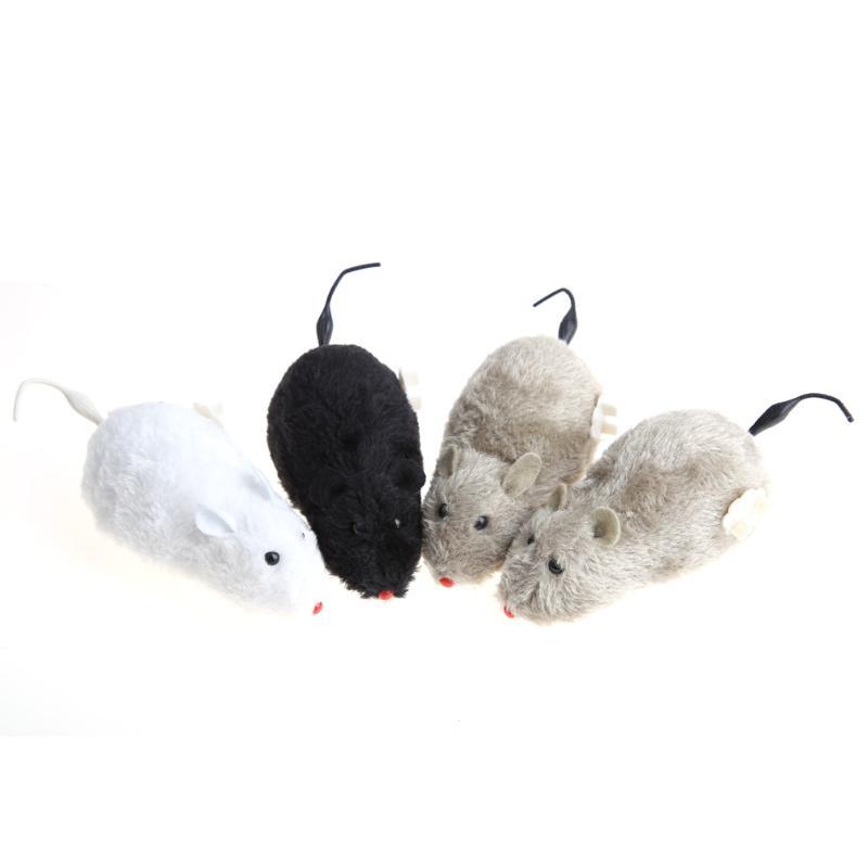 

Cat Toys Wireless Winding Mechanism Clockwork Mouse Dog Pet Kitten Puppy Mechanical Motion Interactive Trick Playing Plush Rats