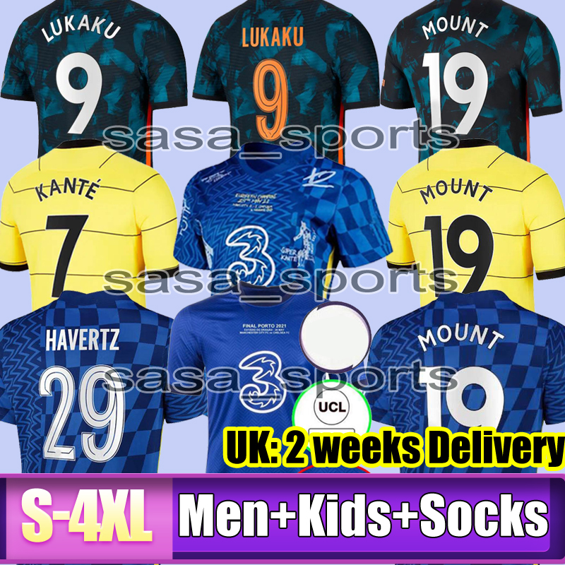 

21 22 CFC Special 42 Champions LUKAKU Soccer Jerseys PULISIC MOUNT Third jersey HAVERTZ ZIYECH yellow CHILWELL football shirt WERNER kits HU, Black;yellow
