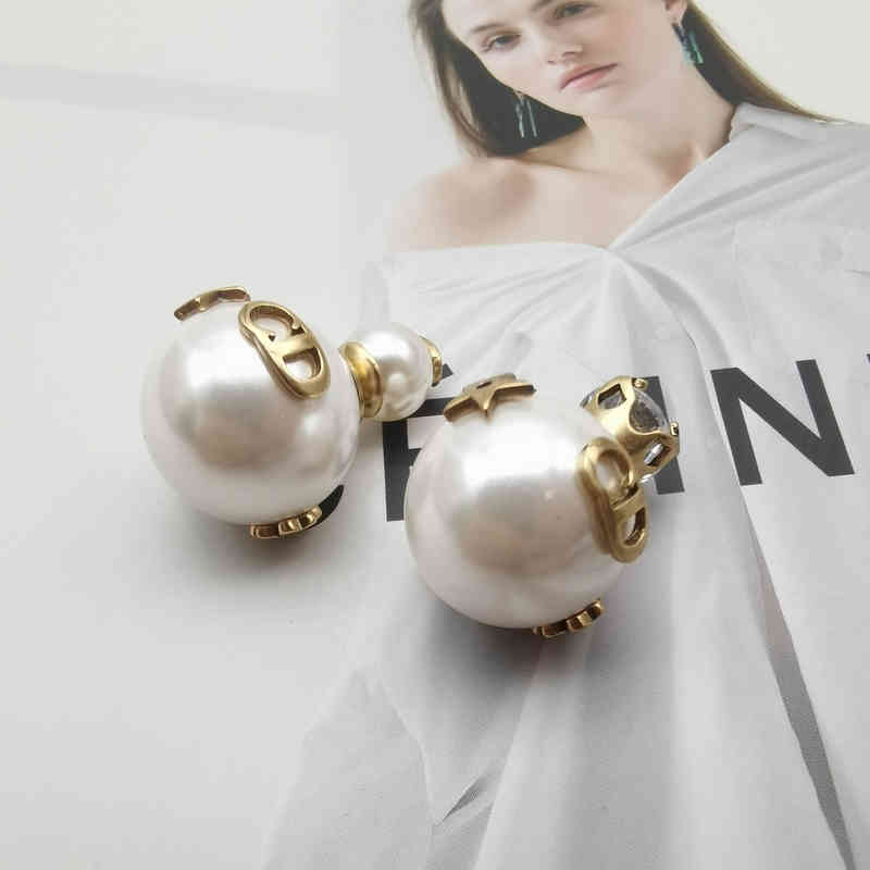 

74% OFF designer jewelry / home fashion small fragrance front and back pearl bee simple temperament high sense Earrings female