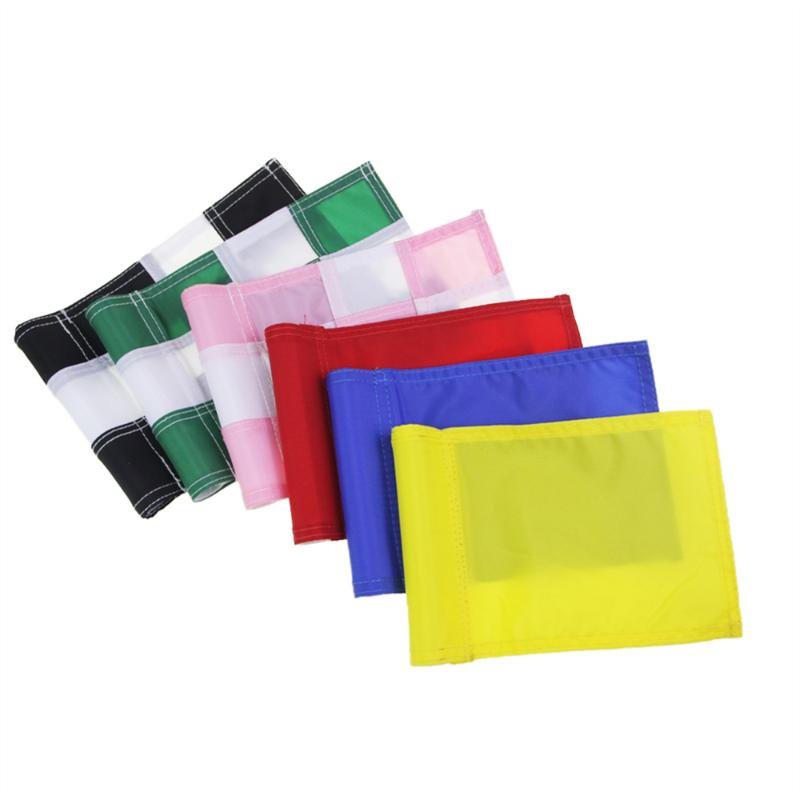 

Golf Training Aids 5 Pcs Putting Green Flag Without Flagpole 400D Nylon Durable Pure Color Or Lattice Surface For Practice Marker