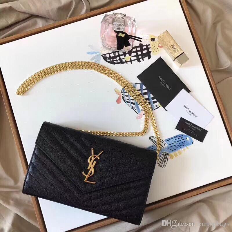 

YB1 women handbag Designer Caviar handbags Yves&#132Saint&#132laurent YSL&#13bag Classic rhombus chain leather Luxury shoulder ENVELOPE bags, High-quality