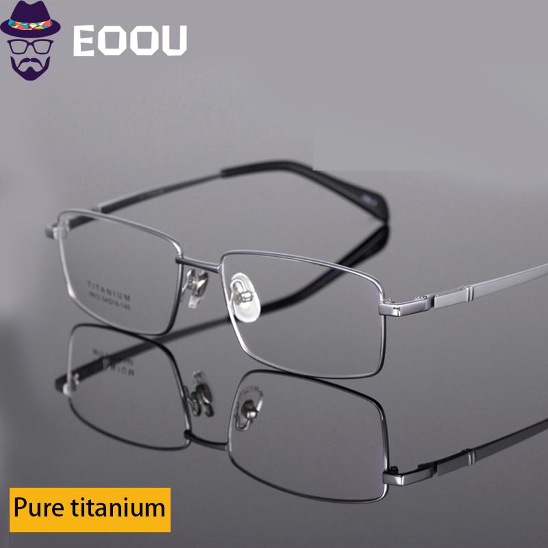 

Fashion Sunglasses Frames 2021 Pure Titanium Design Men Opticas Glasses Frame Prescription Eyeglass Spectacles Oculos Eyewear Gafas Glasse