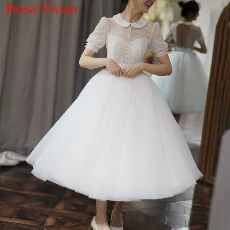 

Lace Wedding Dress Sexy Backless Vestido De Novia Robe De Marie Robe De Soiree Bride To Be, White