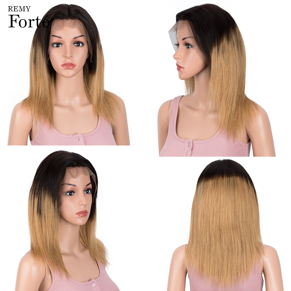 

Remy Forte Lace Front Human Hair Wigs 13x4 Straight Remy Brazilian 26 Inch Blonde Gold Ombre Frontal Wigs, As the picture shows