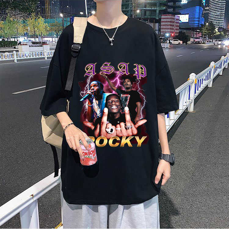 Cheap Bulk Asap Rocky T Shirt UK free 