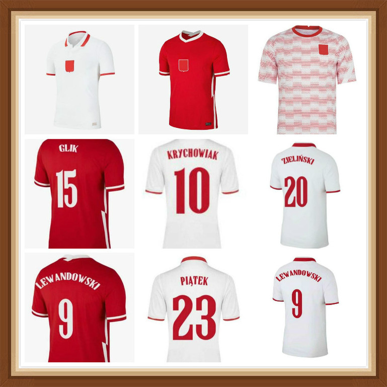 

2021 2022 POLSKA LEWANDOWSKI Soccer Jerseys National team Home away 21 22 red white MILIK POL PISZCZEK polonia football Shirts men uniforms, Wine red