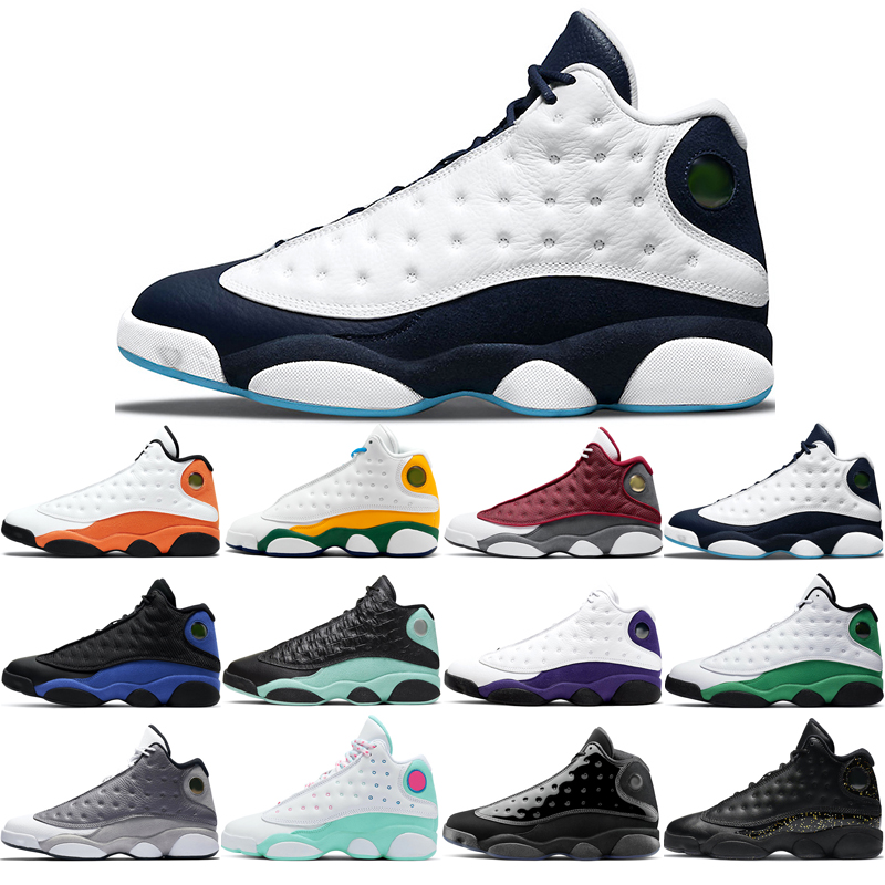 

man basketball shoes 13s fashion Atmosphere Grey Aurora Green Cap and Gown Gold Glitter Hyper Royal Island Lakers Lucky Obsidian Playground Red Flint trainers