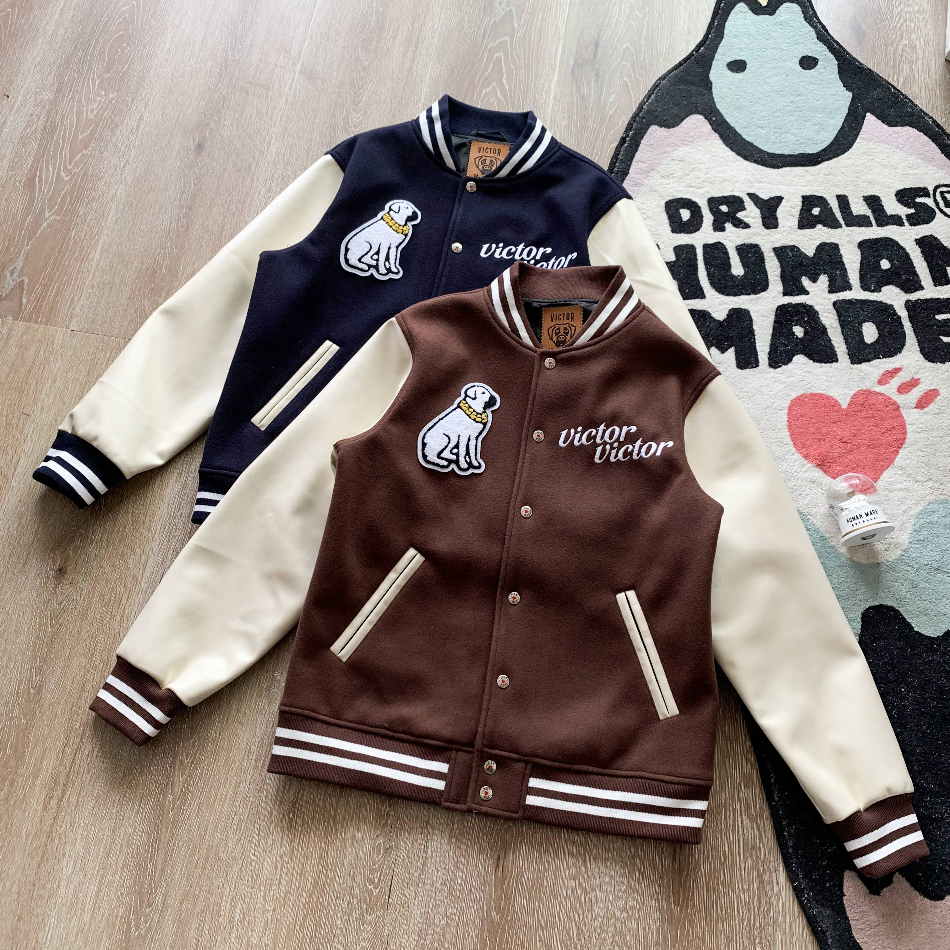 

Navy Brown XXL Real Pics Jacket Men Women 1 Quality Old Washed Embroidery Work Clothes Zipper jackets, Black;brown