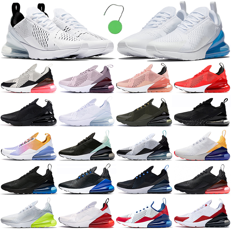 

270 men running shoes outdoor trainers University Blue Triple Black White 270s men women sports sneakers, 36-45 sea forest