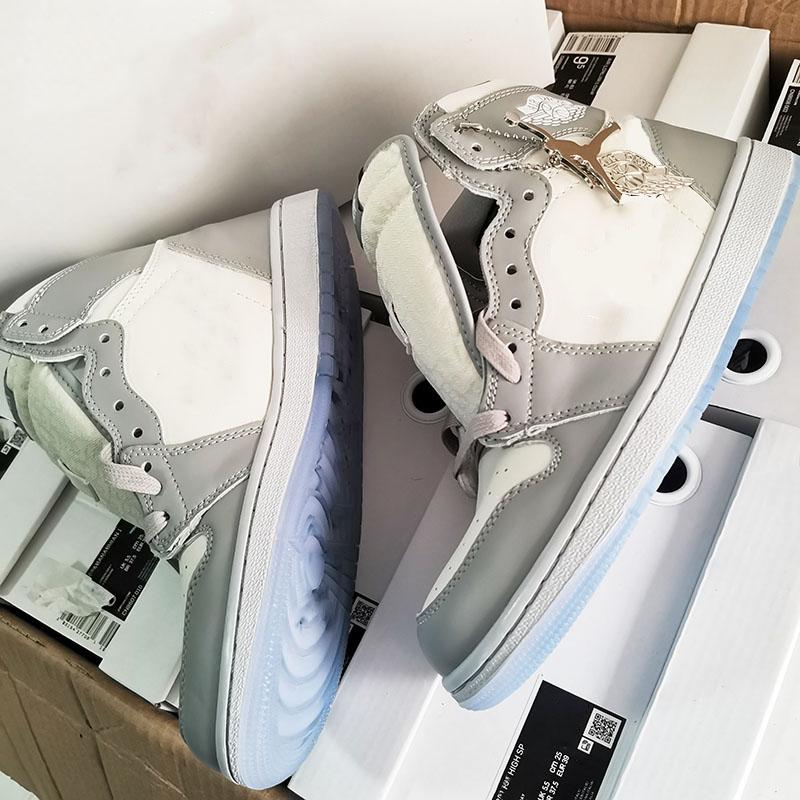 

2021 Officially revealed anniversary collaboration Grey White French fashion style label Kim Jones Sneaker shoe size mk01, Box