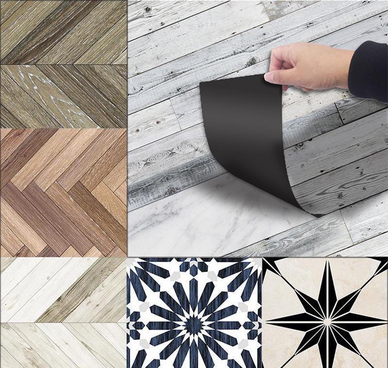 

3D Floor Waterproof Tiles In Wall Stickers Wood Self Adhesive Pvc Wallpaper For Bathroom Living Room Home Decor 20300 Pquhi Tbrkq