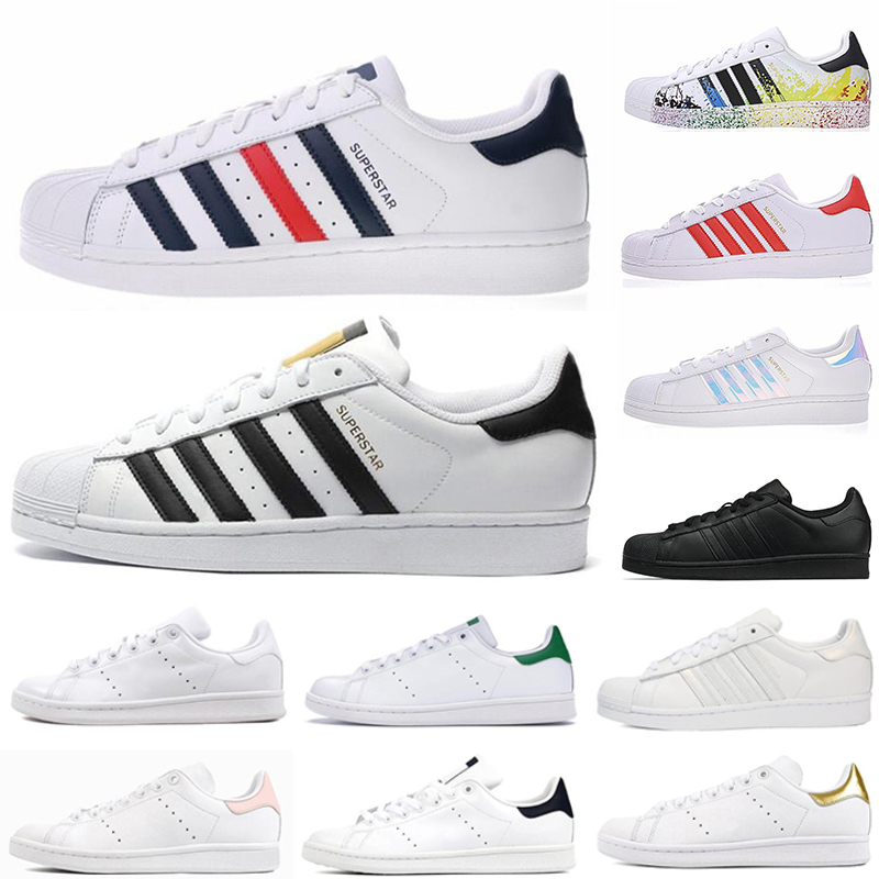 

2021 Stan Smith Superstars Mens Womens Casual Shoes White Red Green Oreo Black Rainbow Designer Platform fashion Superstar Sports Sneakers Vintage flat Trainers, 27