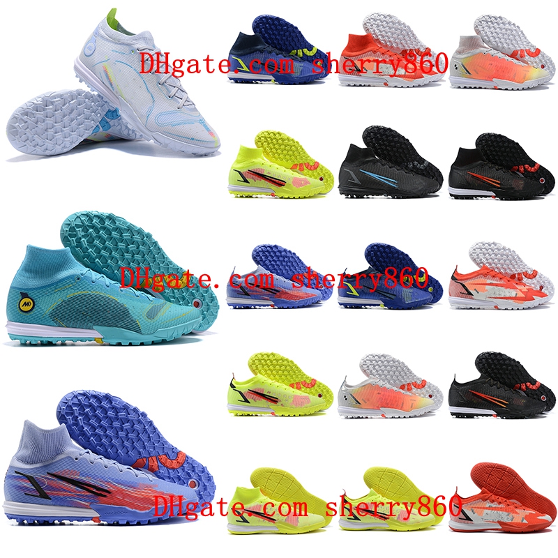 

Mercurial 14 Academy TF Soccer Shoes Football Boots Mens Cleats Training Quality, As picture 2