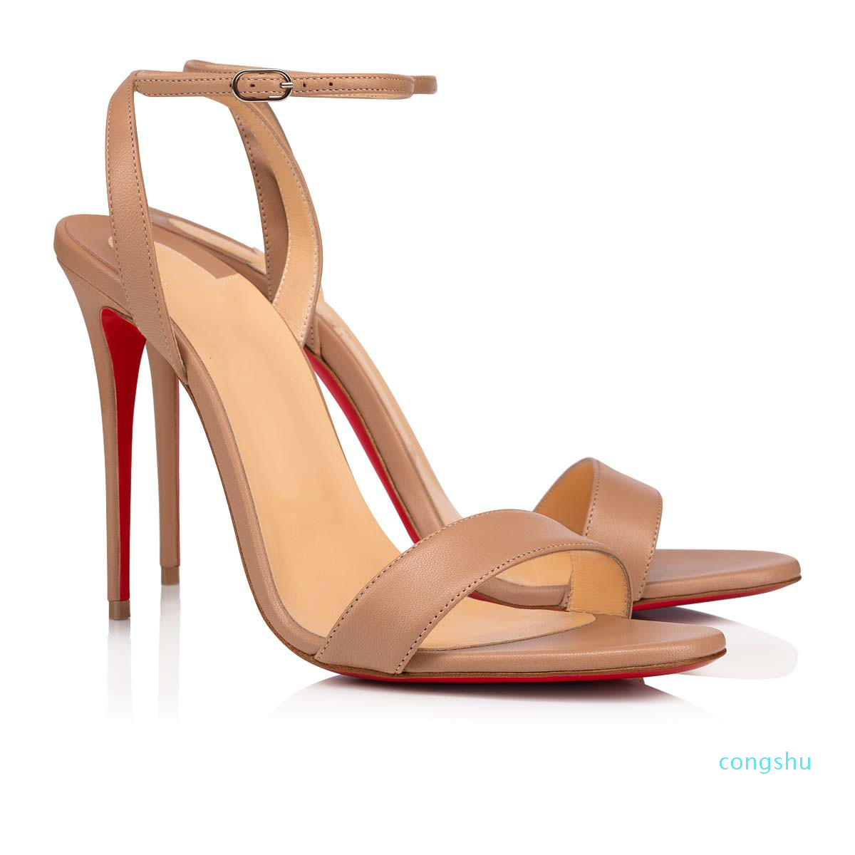 

Sandals Designer Brand 100mm Open Toes Stiletto Heel Leather -43 With, 01