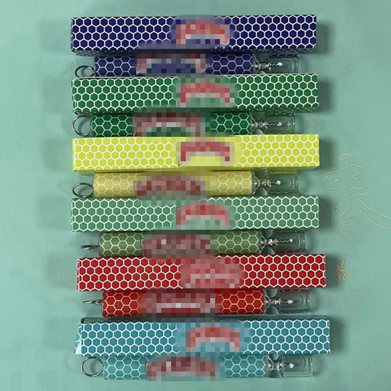 

Colorful Portable Pyrex Thick Glass Pipes Dry Herb Tobacco Cigarette Holder One Hitter Smoking Catcher Innovative Design Filter Handmade Mouthpiece DHL Free