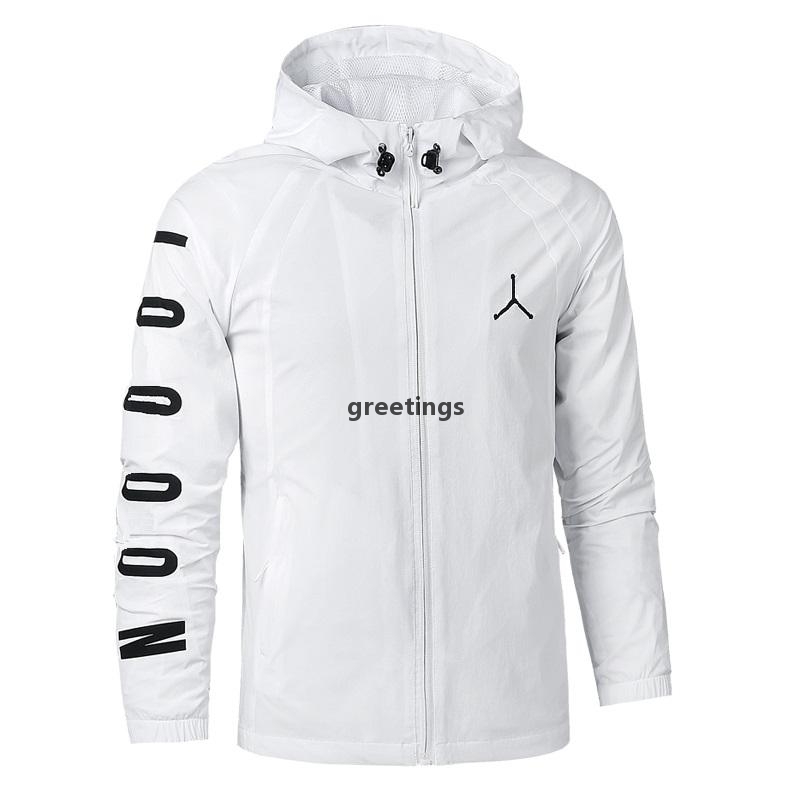 

Mens Jacket Women Girl Coat Production Hooded Jackets With Letters Windbreaker Zipper Hoodies Men Sportwear Tops Clothing Light For A Summ H, White