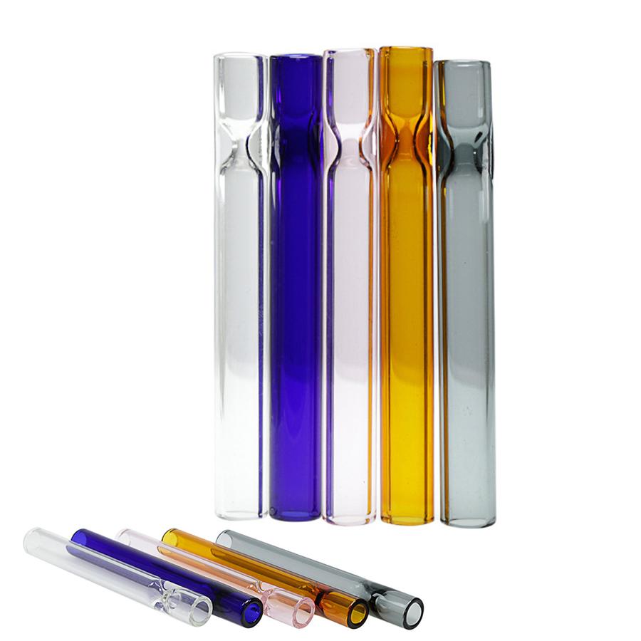 

High Quality Tobacco Dry Her Pipe Dugout Bat Smoking Pipe Tube 4inch One Hitter Bat Glass Smoking Water Oil Burner Pipes