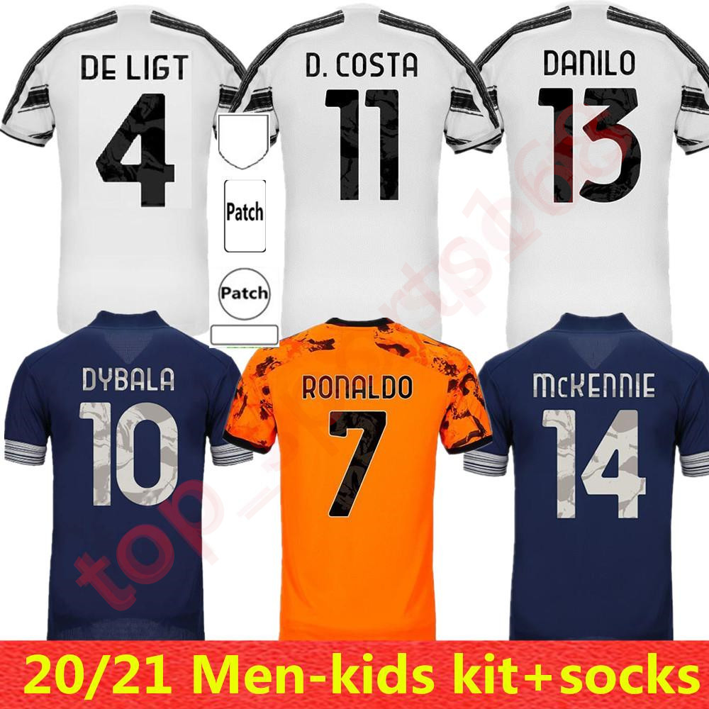 

2021 Juventus Soccer Jerseys 20 21 child 7 RONALDO MORATA DYBALA KULUSEVSKI CHIESA DE LIGT McKENNIE PIRLO BONUCCI Men Kids kit Football Shirt, Men 3rd+patch