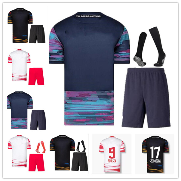 

2021 2022 Leipziges Soccer Jersey SZOBOSZLAI HEE-CHAN 21 22 RBL football jerseys KONATE SABITZER KLUIVERT POULSEN HALSTENBERG Men+Kids kits, Black;yellow