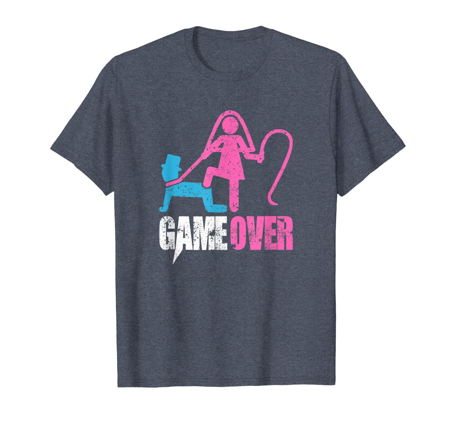 

funny bride and groom meme quote t-shirt "game over", White;black