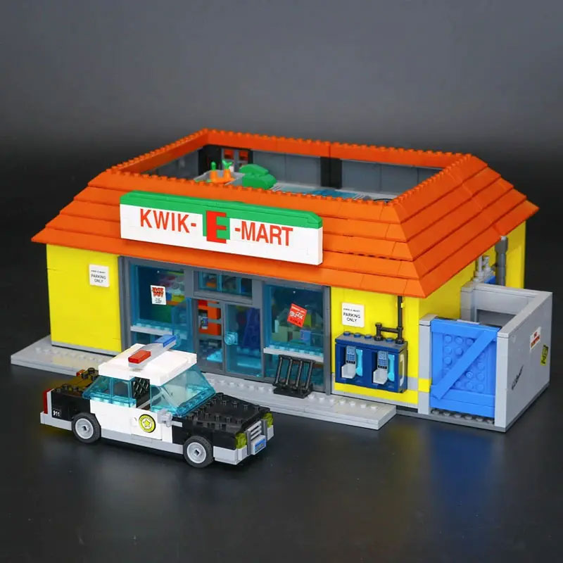 

LEPIN 16004 Movie & Game Series Simpsons The Kwik-E-Mart Buildings Building Blocks 2523pcs Bricks Toys Christmas Gift 71016 Model Kit