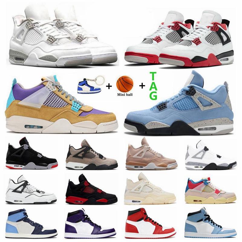 

4 Retro Black Cat Bred 4s Mens Basketball Shoes Jumpman 1 1s University''aj''Blue White Cement What The Hype Royal Unc Obsidian Sports Women Snea, 18