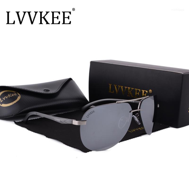 Lunettes de soleil mode luxe polarisée hommes pilote sans ruisse femmes aluminium magnésium alliage de marque mâle blue aviation1