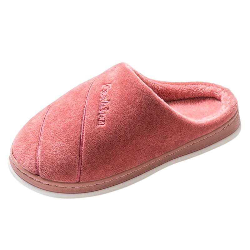 

Slippers Slip-On Home Warm Shoes Furry Flat Open Couples Winter Toe Keep Plush Women Women's Slipper Casual, Pink