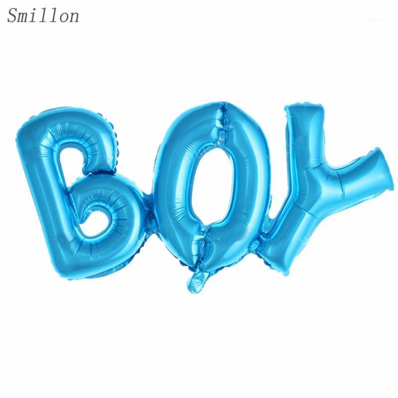 

Party Decoration 1 Pcs Blue BOY Connected Aluminum Film Balloon Birthday Decorations Kids Baloon Baby Shower Helium Gas