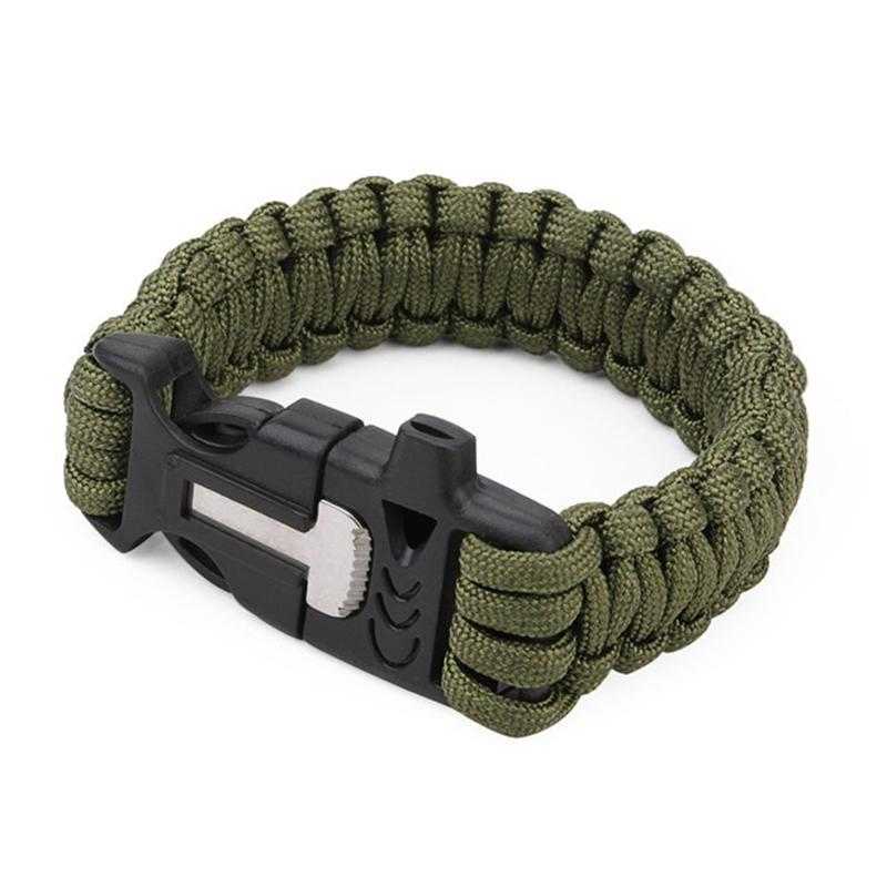 

Camping Hiking Emergency Tactical Survival Multifunctional Braided Rescue Umbrella Rope Outdoor Bracelets Parachute Cord