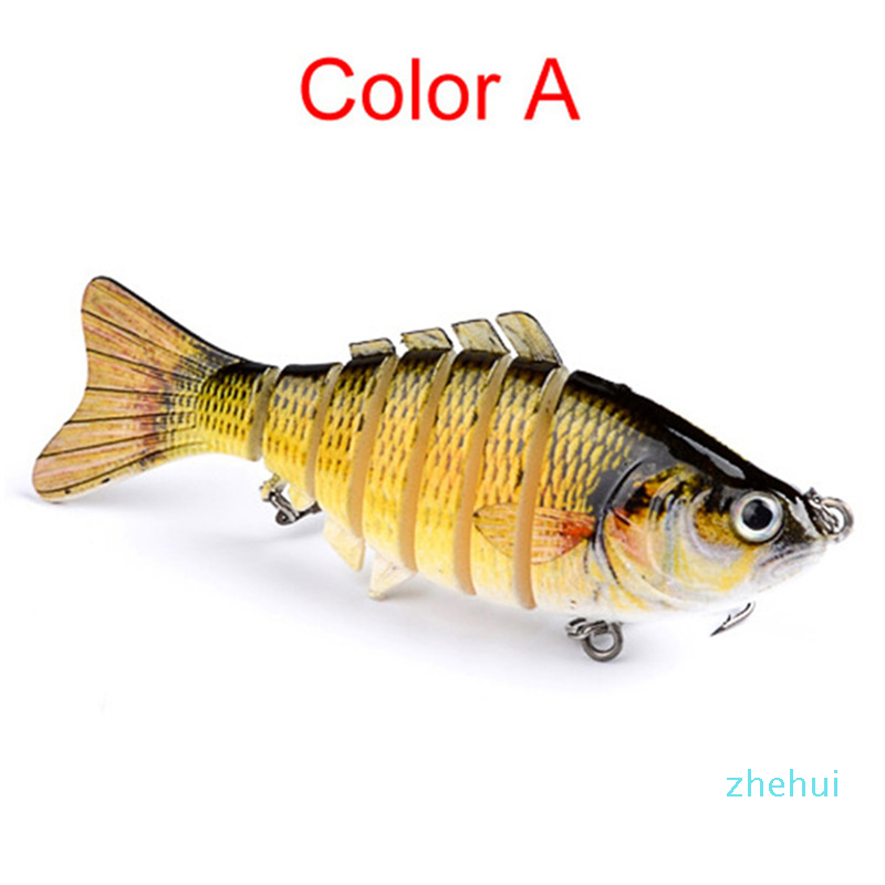 

Fishing Lures Wobblers Swimbait Crankbait Hard Bait Artificial Tackle Lifelike Lure 7 Segment 10cm 15.5g