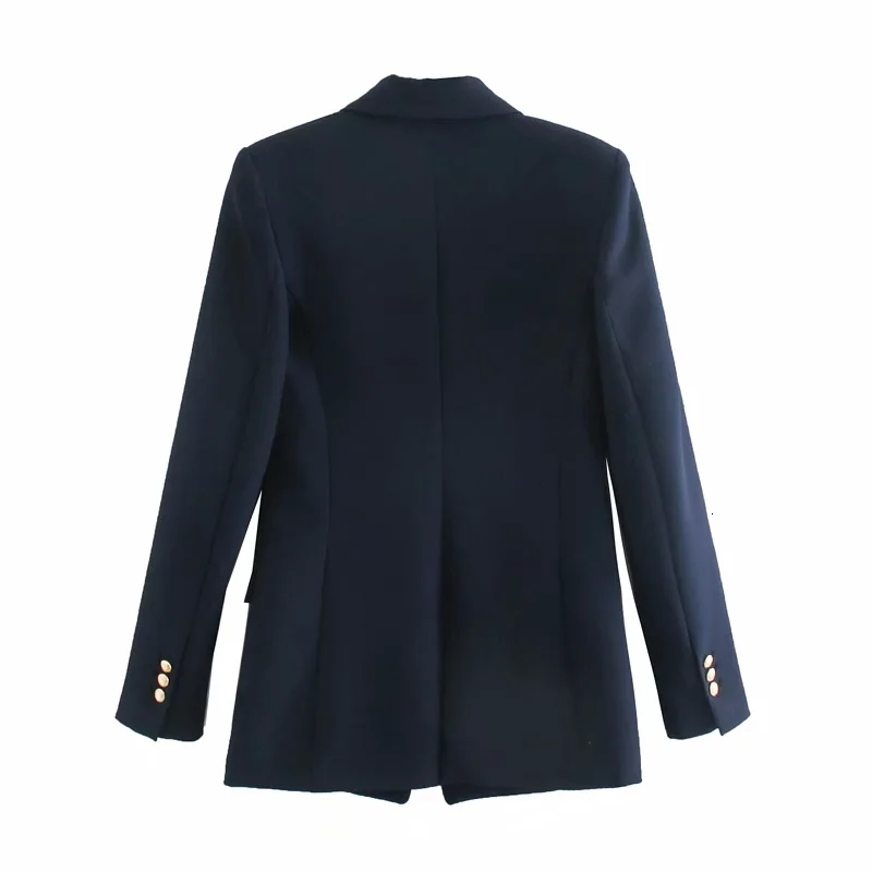 

fashion Clothing Long Sleeve New Women Jackets Outerwear Coats Autumn women's wear Metal Buttons Leisure Suit Jacket, Same as picture