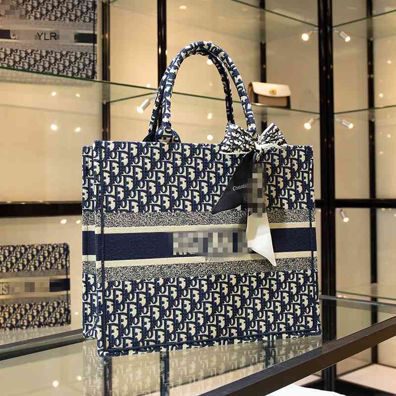 

New embroidery fashion shopping bag of d-house 2021 large capacity Tote Bag