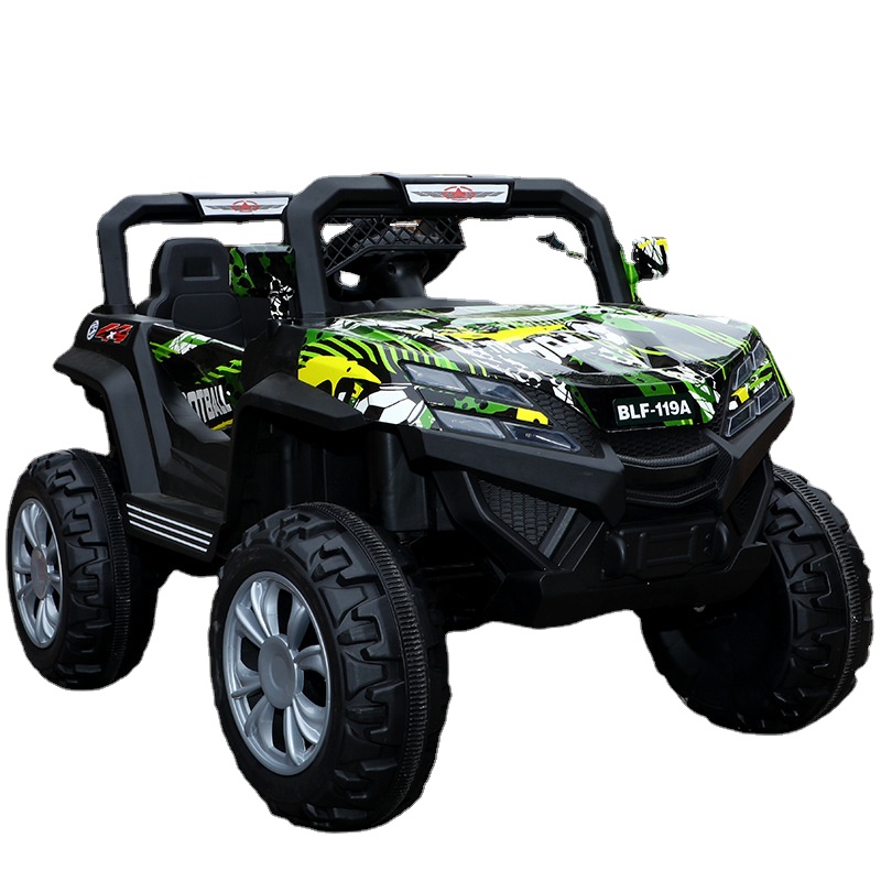 

Kids RC Electric Car for Children LED Lighting Music Graffiti Off-road Vehicle Electric Car for Kids Ride on 0-6 Years Old, Red 2wd