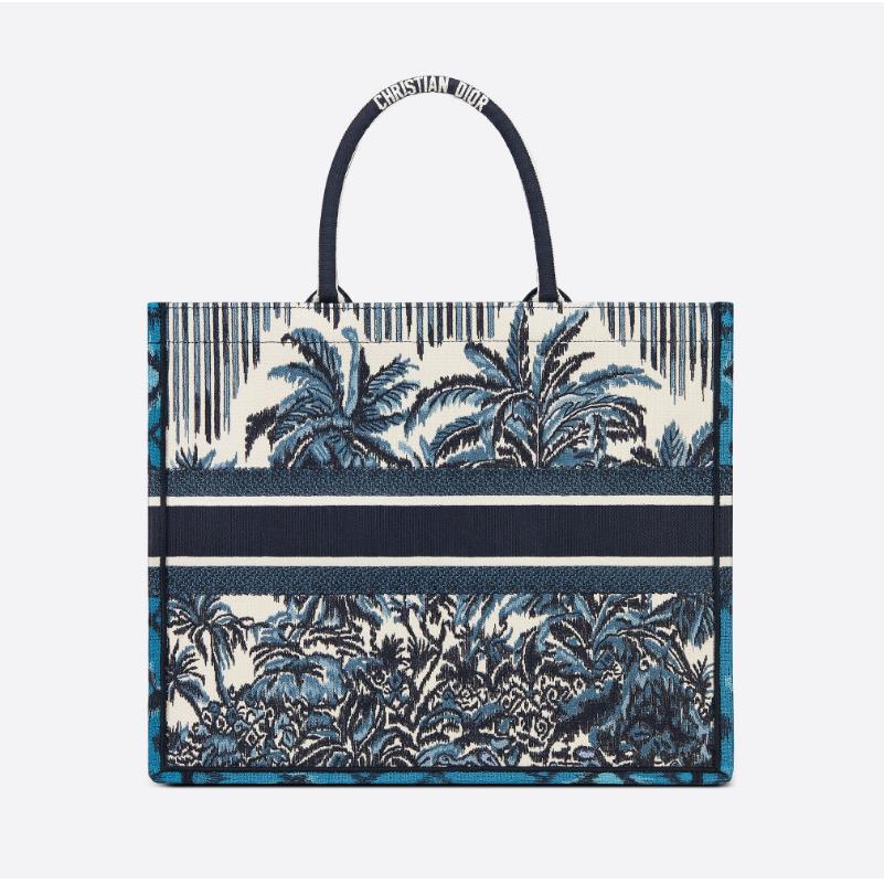 

Women Fabric Book Totes Knitting Colorful Strip Double Handle Fashion Designer Lady Jouy Palm Letter Flower Embroideried Handbag