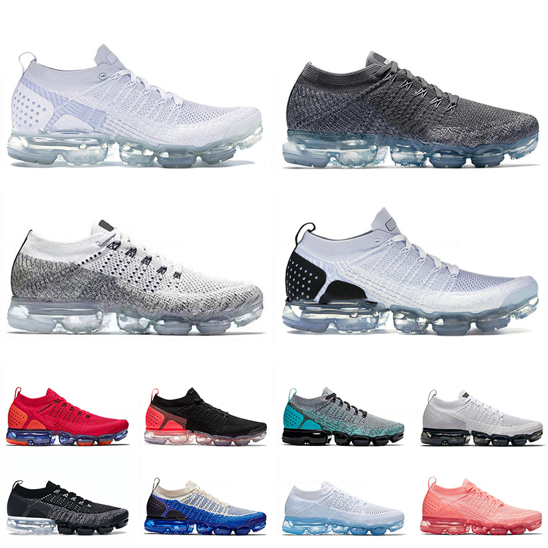 

vapourmax 2.0 3.0 Running Shoes for men women Triple White Black Bred Astronomy Blue Laser Orange mens trainers sport sneakers 36-45, Box