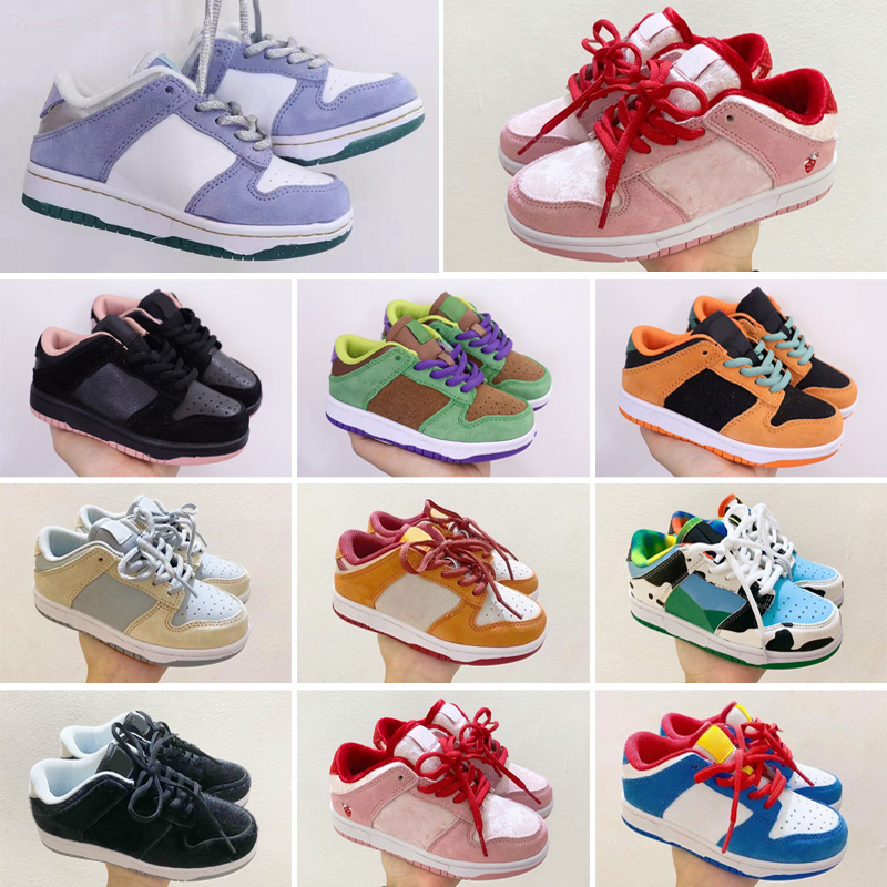 

Futura x Sb Low OFF Casual Shoes Kids Women Mens Green Orange Blue White Dunks des Chaussures Taquets 26-35, Black