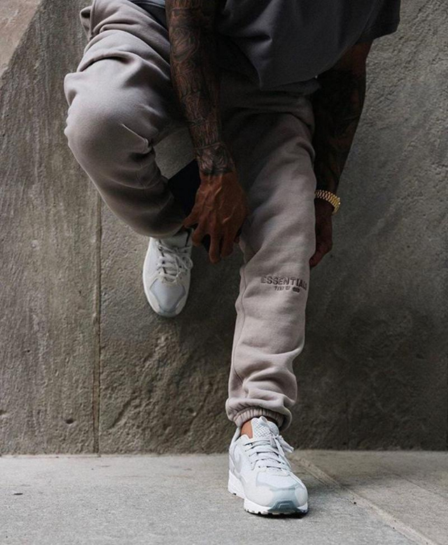 

19SS Pants FOG Fear Of God Essentials Letter Embroidery High Street Sweatpants 3M Reflective Vintage Color Fashion Sport Outdoor Fitness