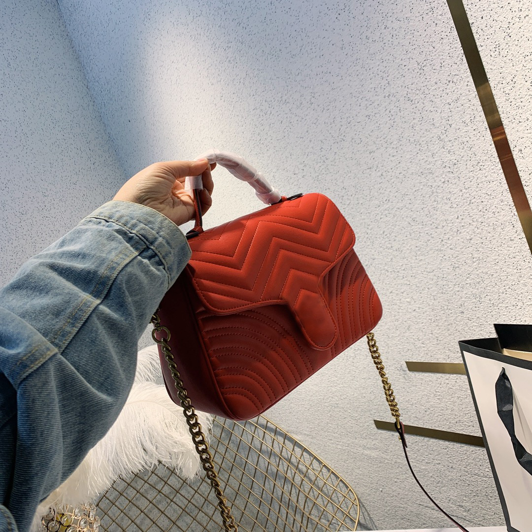

TOP quality bag 2021 designer handbags women luxury shoulder handbag G's Marmont leather chain cross body, Different shipping method