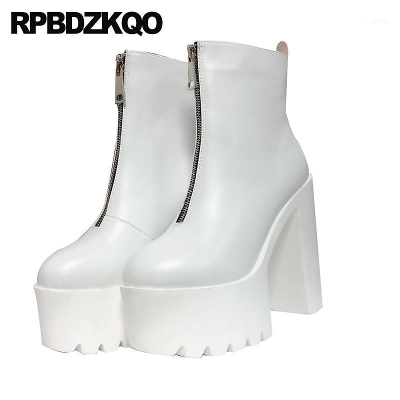 white platform boots uk