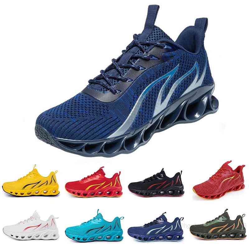 

Running Shoes Non-brand Men Fashion Trainers Triple White Black Yellow Red Navy Blue Bred Green Mens Sports Sneakers #172