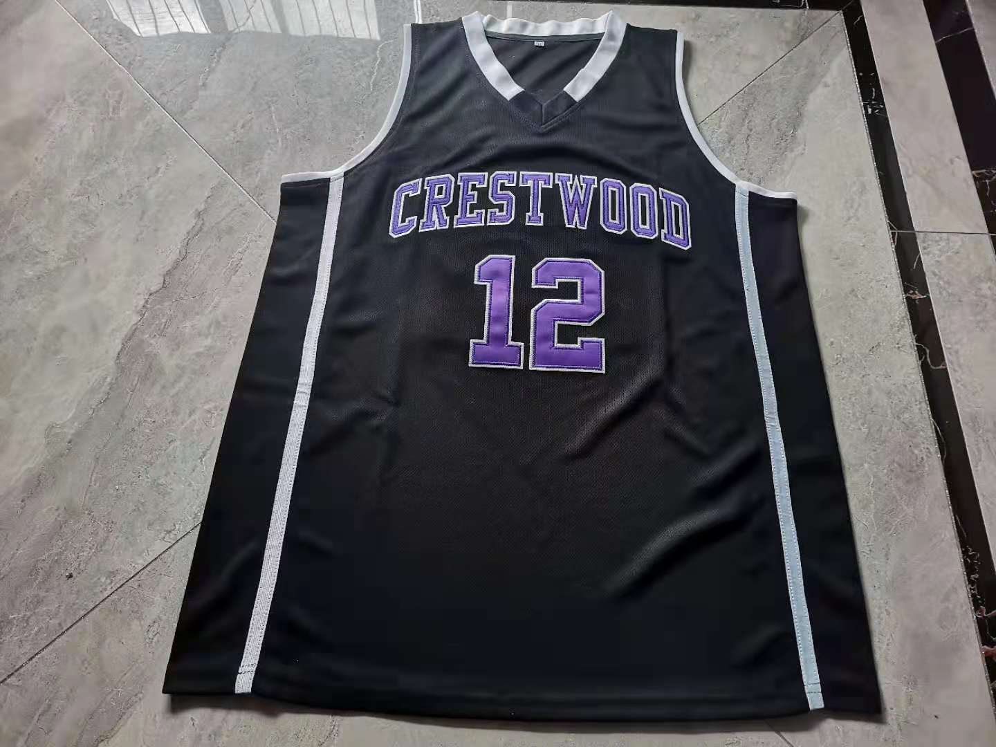 

rare Basketball Jersey Men Youth women Vintage 12 Ja Morant Crestwood High School Size S-5XL custom any name or number, Black men s-4xl