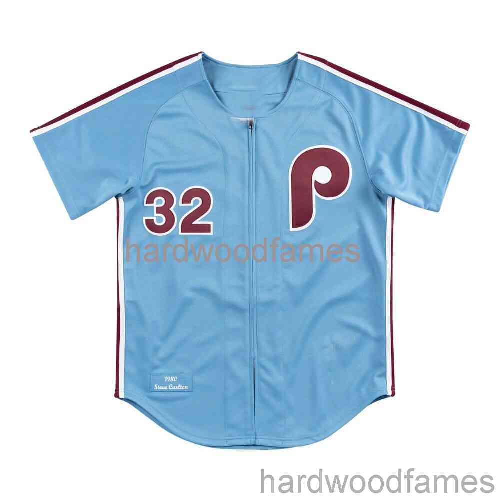

Custom Steve Carlton Mitchell & Ness Blue 1980 Jersey Stitched Men Women Youth Kid Baseball Jersey XS-6XL