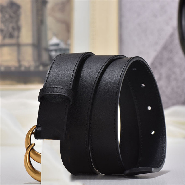 

Luxury Fashion Large Buckle Leather Belts with Luggage Designer Men's Wear High Quality Men's Wear Belts oyuo, Black