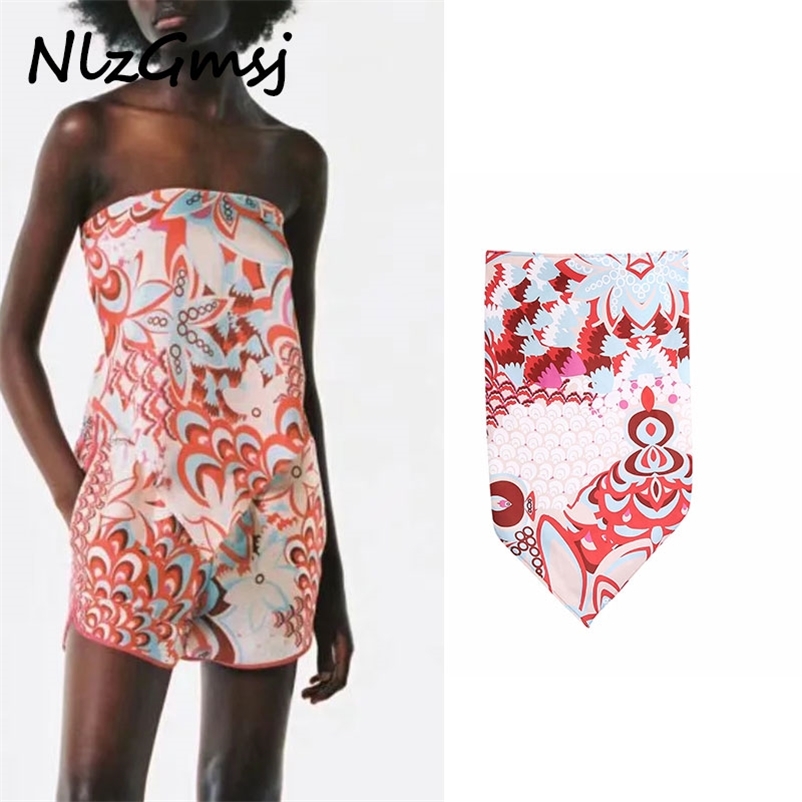 

t shirt women Summer Slash neck sleeveless print crop T streetwear slim cropped t- mujer 04 210628, As picture