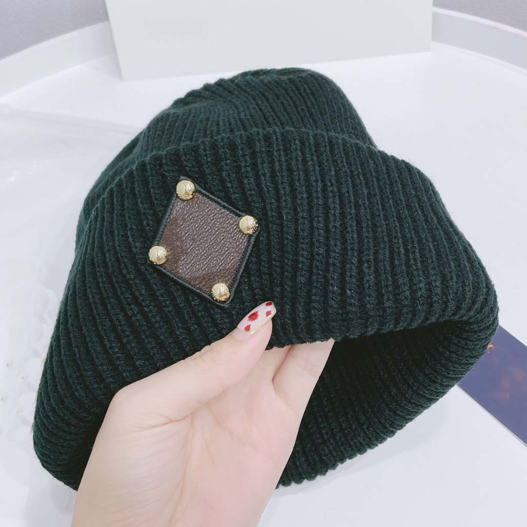 

Luxury Knitted Hat Designer Beanie Cap Mens Fitted Hats Unisex Cashmere Letters Casual Skull Caps Outdoor Fashion High Quality 2 Colors, #2