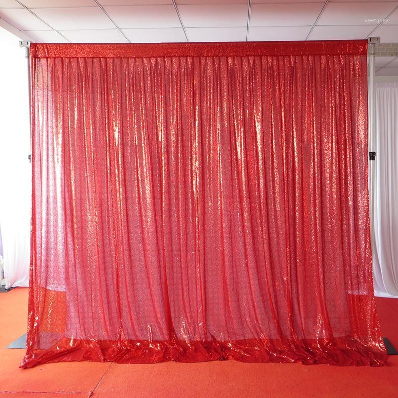 

Party Decoration 3m*3m Red Sequin Backdrop Sparky Wedding Colorful Pography