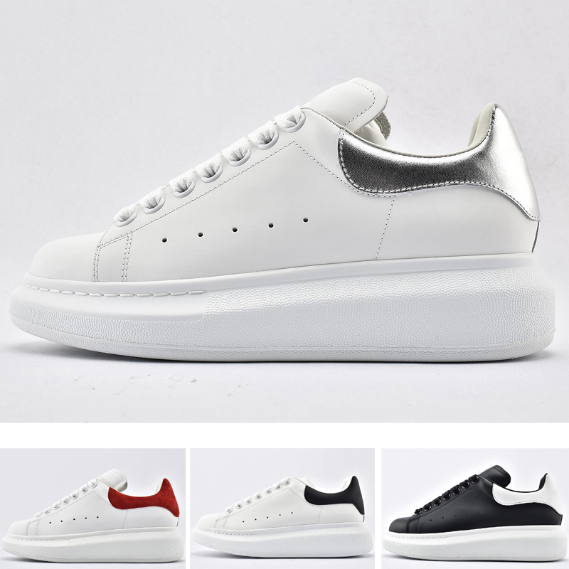 

Classic 20ss platform Shoes Laser Triple Black White Blk Pearl Leather Small Green Running Sport Sneaker size36-45, 008