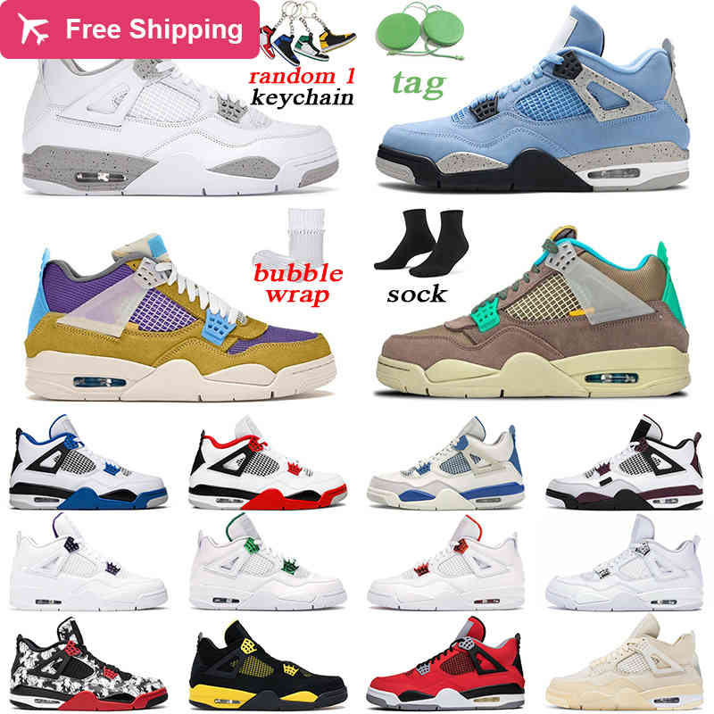 

Jogging White Oreo 4 Men Basketball Shoes 4s University Blue Black Cat Fire Red Bred Cactus Jack Mens Womens Trainer Sports Sneakers, # 1